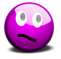 Free Stock Photo: Illustration of a purple smiley face