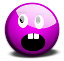 Free Stock Photo: Illustration of a purple smiley face