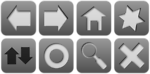 Free Stock Photo: A set of grey icons