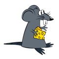 Free Stock Photo: Illustration of a cartoon rat