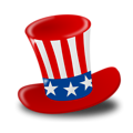 Free Stock Photo: Illustration of a 4th of July hat