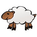 Free Stock Photo: Illustration of a sheep