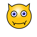 Free Stock Photo: Illustration of a yellow smiley face