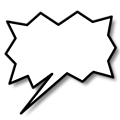 Free Stock Photo: Illustration of a cartoon speech bubble