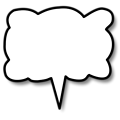 Free Stock Photo: Illustration of a cartoon speech bubble