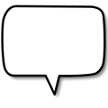 Free Stock Photo: Illustration of a cartoon speech bubble