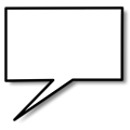 Free Stock Photo: Illustration of a cartoon speech bubble