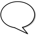 Free Stock Photo: Illustration of a cartoon speech bubble