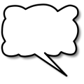 Free Stock Photo: Illustration of a cartoon speech bubble