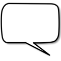 Free Stock Photo: Illustration of a cartoon speech bubble
