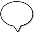 Free Stock Photo: Illustration of a cartoon speech bubble