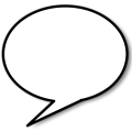 Free Stock Photo: Illustration of a cartoon speech bubble