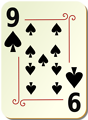 Free Stock Photo: Illustration of a Nine of Spades playing card