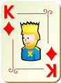 Free Stock Photo: Illustration of a King of Diamonds playing card