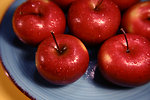 Free Stock Photo: A plate of red Rome Beauty apples