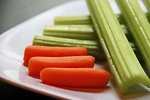 Free Stock Photo: Close-up of fresh vegetables on a white plate