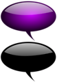 Free Stock Photo: Collection of glossy speech bubbles