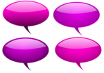Free Stock Photo: Collection of glossy speech bubbles