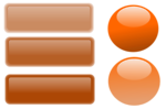 Free Stock Photo: Illustration of a blank glossy buttons