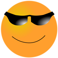 Free Stock Photo: Illustration of an orange smiley face