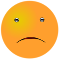 Free Stock Photo: Illustration of an orange smiley face