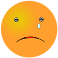 Free Stock Photo: Illustration of an orange smiley face