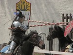 Free Stock Photo: Two knights jousting