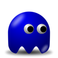 Free Stock Photo: Illustration of an arcade styled blue ghost