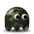 Free Stock Photo: Illustration of an arcade styled camouflaged ghost