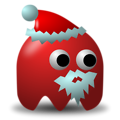 Free Stock Photo: Illustration of an arcade styled santa claus ghost