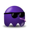Free Stock Photo: Illustration of an arcade styled blue ghost