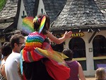 Free Stock Photo: Butterfly girl on shoulders