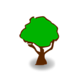 Free Stock Photo: Illustration of a small cartoon tree