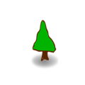 Free Stock Photo: Illustration of a small cartoon tree