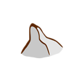 Free Stock Photo: Illustration of a small cartoon mountain