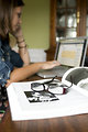 Free Stock Photo: A student on a laptop