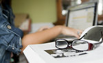 Free Stock Photo: A student on a laptop