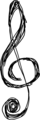 Free Stock Photo: Illustration of a treble clef