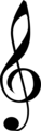 Free Stock Photo: Illustration of a treble clef