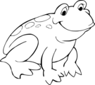 Free Stock Photo: Illustration of a cartoon frog