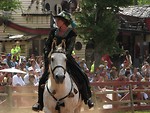 Free Stock Photo: Medieval woman on a horse