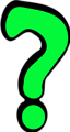 Free Stock Photo: Illustration of a green question mark