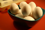 Free Stock Photo: A bowl full of eggs