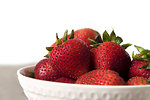 Free Stock Photo: A bowl of strawberries