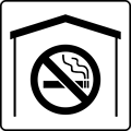 Free Stock Photo: Illustration of a black and white no smoking symbol