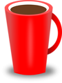 Free Stock Photo: Illustration of a cup of coffee