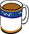 Free Stock Photo: Illustration of a cup of coffee