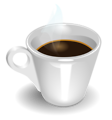 Free Stock Photo: Illustration of a cup of coffee