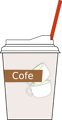 Free Stock Photo: Illustration of a hot cup of coffee