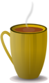 Free Stock Photo: Illustration of a hot cup of coffee